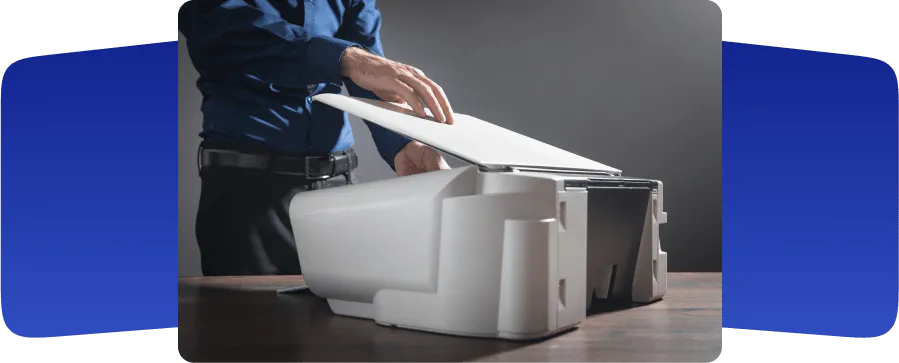 Scanning a document on a printer