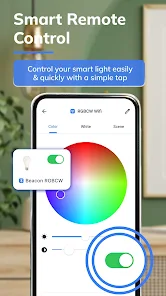 Smart Light color control screen